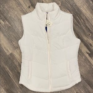 Aeropostal NWT White Bubble Puff Vest